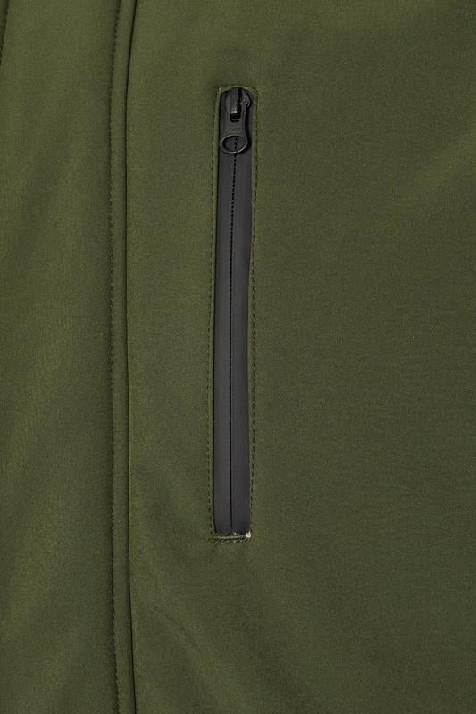 KAM Big & Tall Khaki Green Softshell Jacket | BadRhino 3