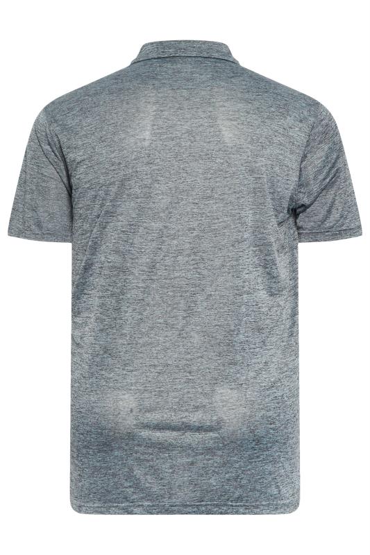 D555 Big & Tall Charcoal Grey Dry Wear Polyester Polo Shirt | BadRhino 4
