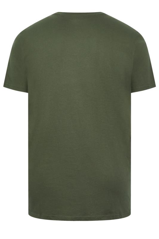 BadRhino Big & Tall Khaki Green Extra Long Core T-Shirt | BadRhino 4