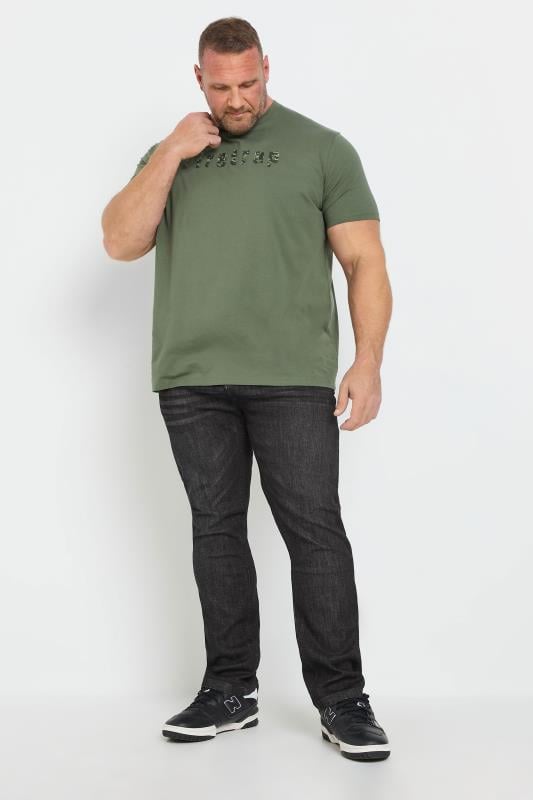 FIRETRAP Big & Tall Black Wash Jeans | BadRhino 2