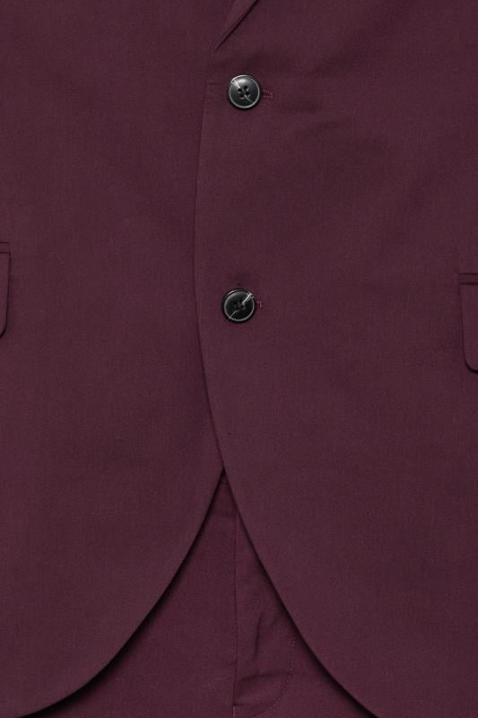 JACK & JONES Big & Tall Wine Red 'Franco' Suit | BadRhino 3