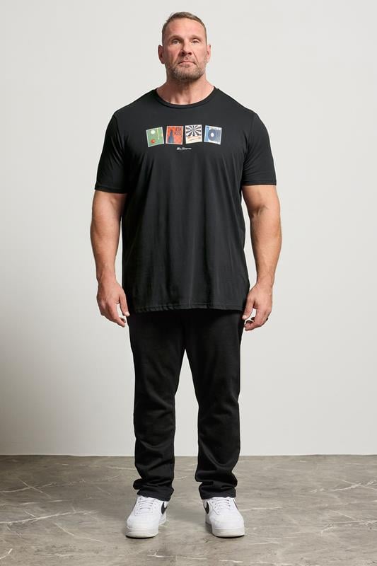 Ben Sherman Big & Tall Black Pub Graphic T-Shirt | BadRhino 2