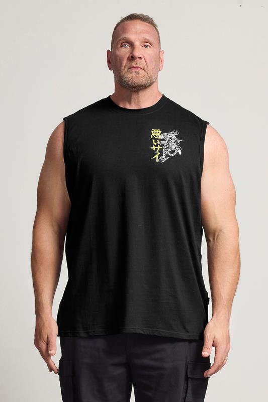BadRhino Big & Tall Black Tiger Graphic Muscle Vest | BadRhino 1