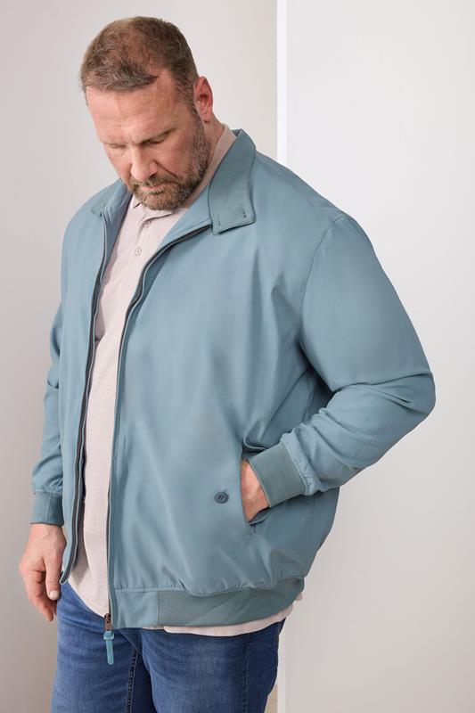  BadRhino Big & Tall Blue Harrington Jacket