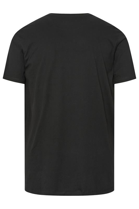 FIRETRAP Big & Tall Black Forged Iron Print T-Shirt | BadRhino 2