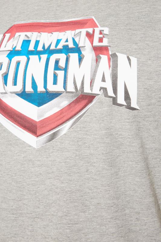 BadRhino Grey Marl Ultimate Strongman T-Shirt | BadRhino 4