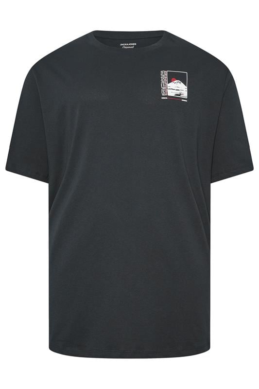 Men's  JACK & JONES Big & Tall Forest River Green Graphic T-Shirt