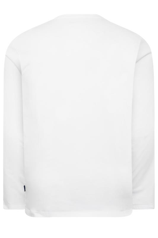 BadRhino Big & Tall White Extra Long Core Long Sleeve T-Shirt | BadRhino 4