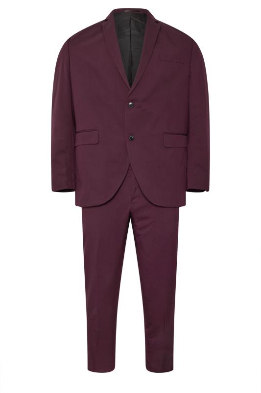 JACK & JONES Big & Tall Wine Red 'Franco' Suit | BadRhino 4