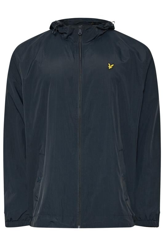 LYLE & SCOTT Big & Tall Navy Blue Zip Through Hooded Jacket | BadRhino 4