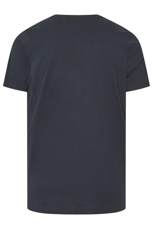 LAMBRETTA Big & Tall Navy Blue Target Quadrant T-Shirt | BadRhino 2