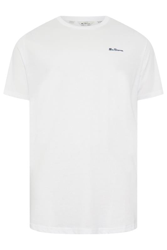 BEN SHERMAN Big & Tall White Signature T-Shirt | BadRhino 3