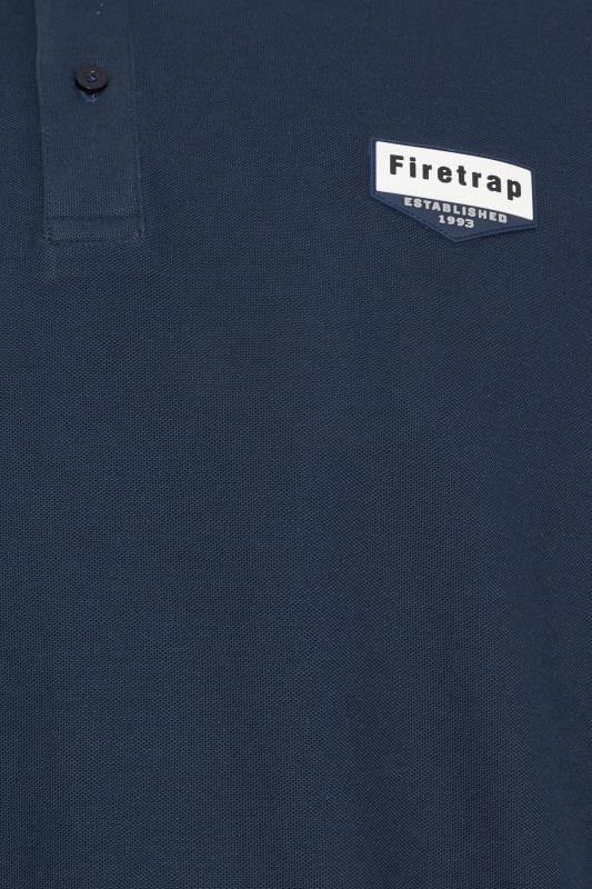 FIRETRAP Big & Tall Navy Blue Jersey Polo Shirt | BadRhino 2