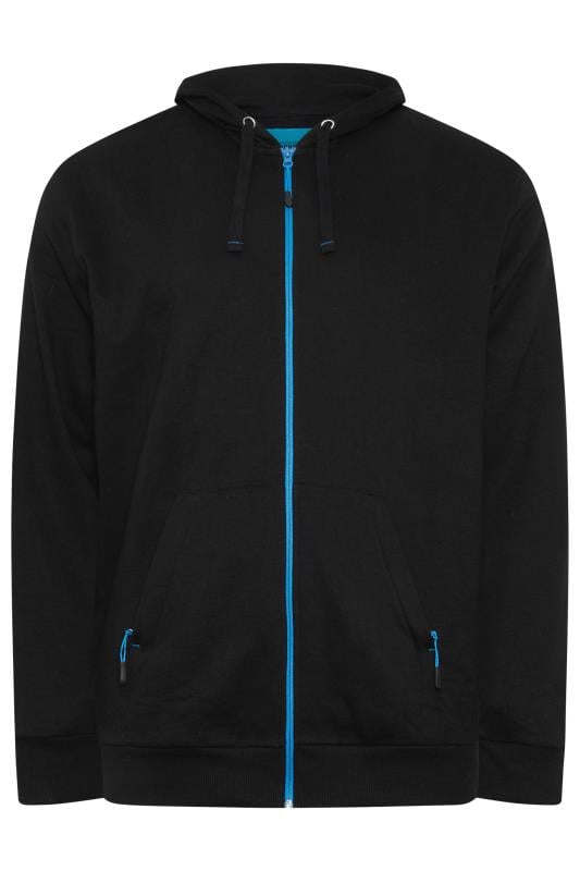 BadRhino Big & Tall Black Workwear Zip Through Hoodie | BadRhino 1