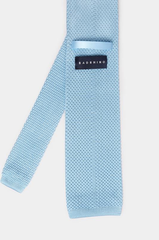 BadRhino Light Blue Knitted Tie | BadRhino 3
