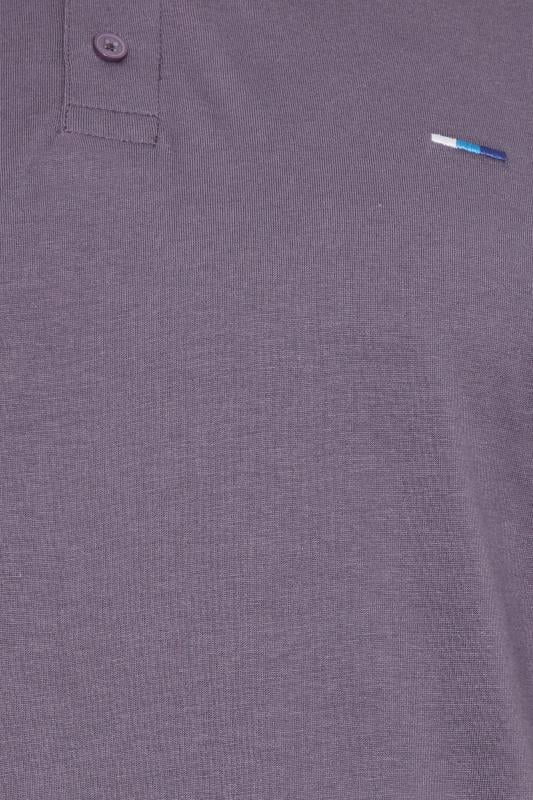 BadRhino Big & Tall Purple Jacquard Polo Shirt | BadRhino 2