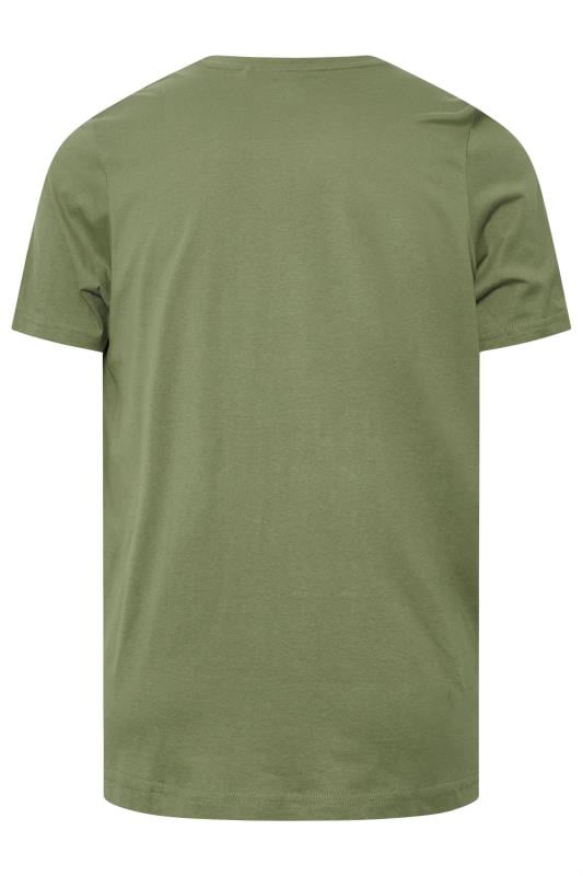 LAMBRETTA Big & Tall Khaki Green Target Quadrant T-Shirt | BadRhino 2