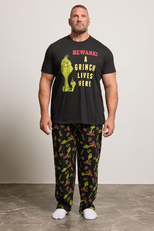 BadRhino Big & Tall Black Grinch Pyjama Set | BadRhino 1