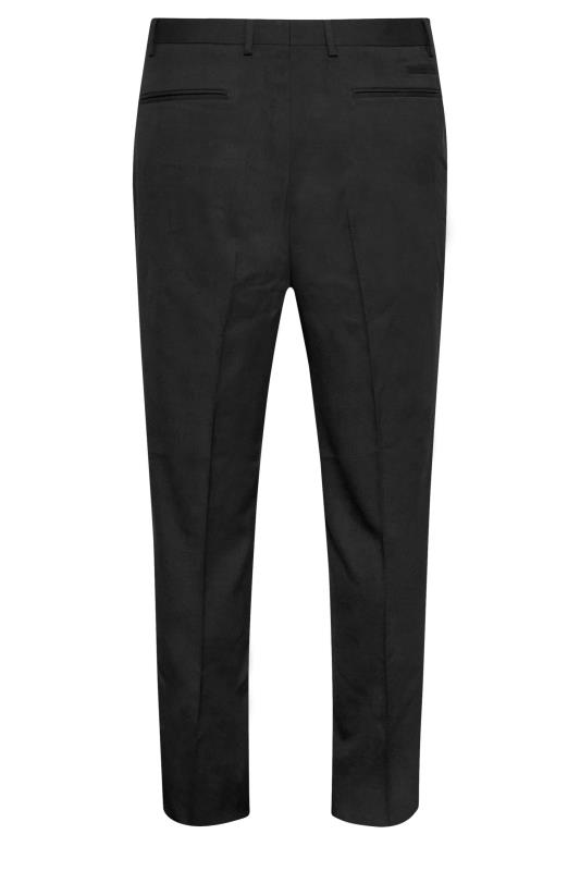 BadRhino Black Plain Suit Trousers | BadRhino 5