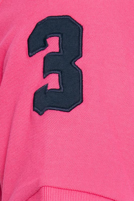 U.S. POLO ASSN. Big & Tall Pink Player 3 Pique Polo Shirt | BadRhino 5