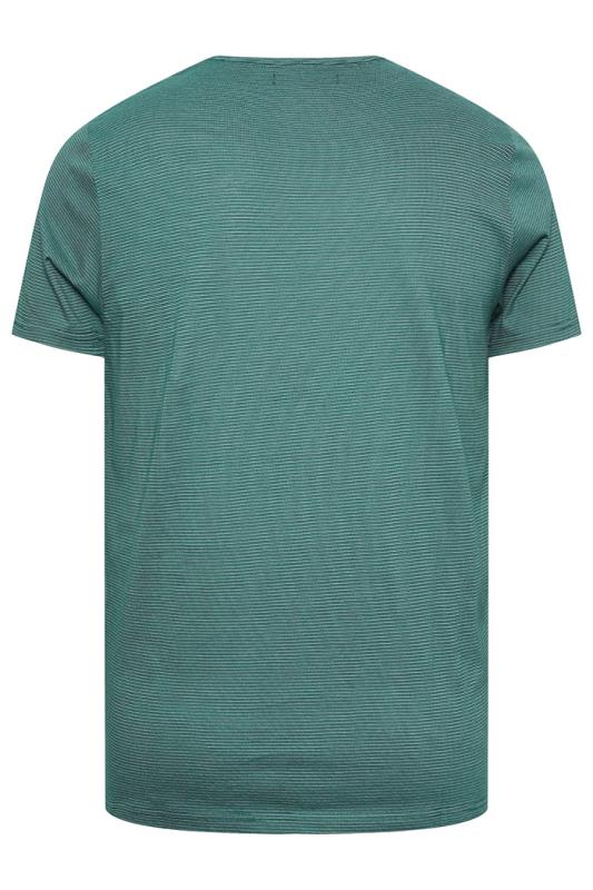 BadRhino Big & Tall Green Stripe T-Shirt 4