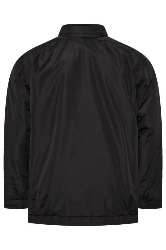 D555 Big & Tall Black Showerproof Fleece Lined Jacket | BadRhino 5