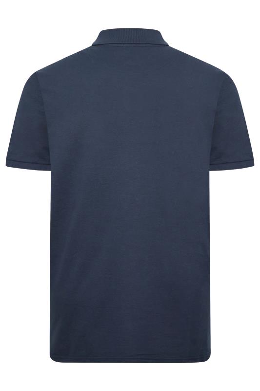 U.S. POLO ASSN. Big & Tall Navy Blue Player 3 Logo Polo Shirt | BadRhino 5