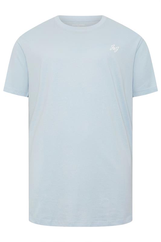 JACK & JONES Big & Tall 5 PACK White/Blue/Black/Green/Off-White T-Shirts | BadRhino 7