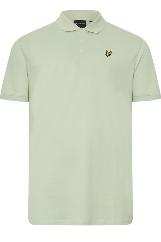 LYLE & SCOTT Big & Tall Light Green Polo Shirt | BadRhino 1