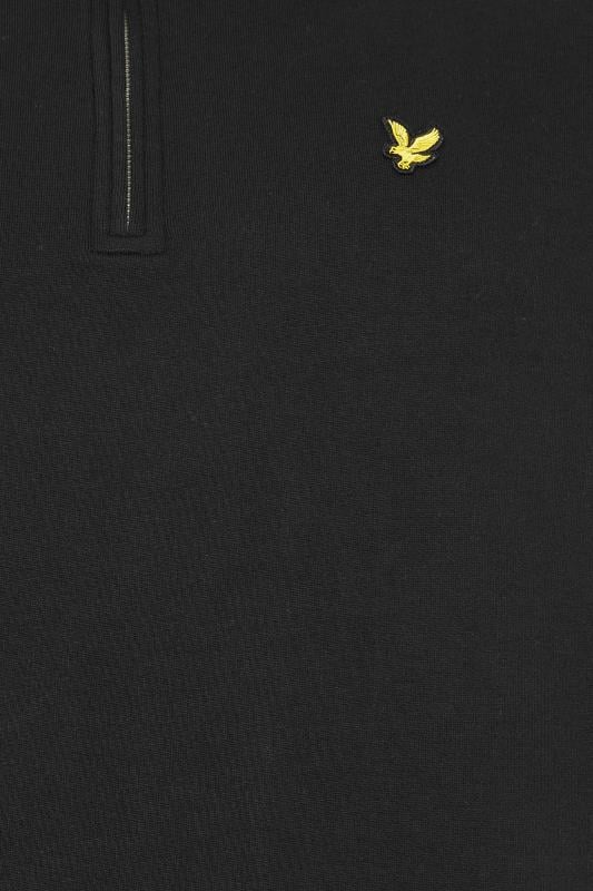 LYLE & SCOTT Big & Tall Black Loopback Quarter Zip Sweatshirt | BadRhino 2