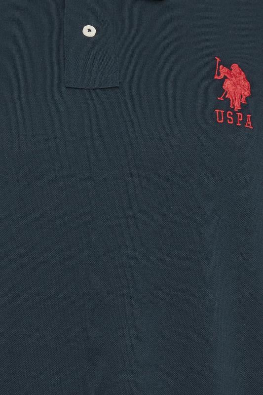 U.S. POLO ASSN. Big & Tall Navy Blue Player 3 Pique Polo Shirt | BadRhino 3