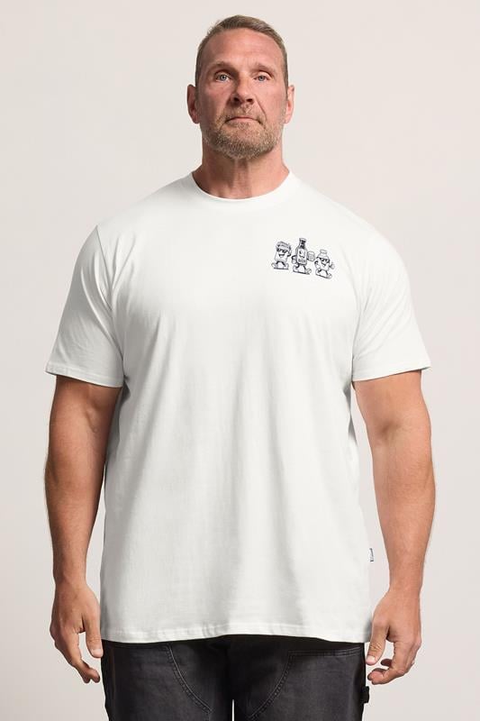  BadRhino Big &Tall White Extra Long 'Beer Happy' Tee