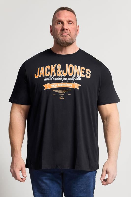 Men's  JACK & JONES Big & Tall Black Graphic T-Shirt