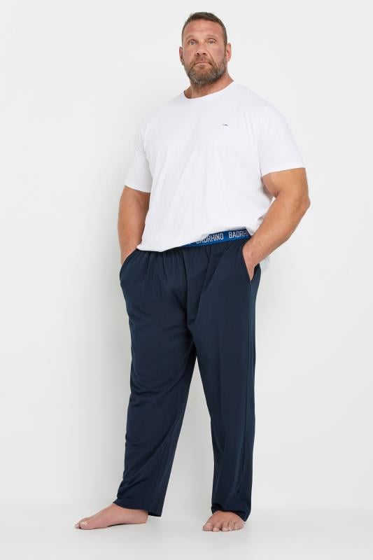 BadRhino Big & Tall 2 PACK Navy Blue Lounge Trousers | BadRhino 3