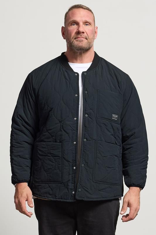 Men's  JACK & JONES Big & Tall Black Liner Jacket