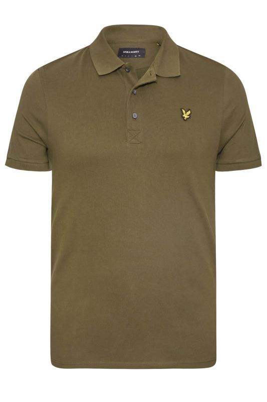 LYLE & SCOTT Khaki Green Logo Polo Shirt | BadRhino 3