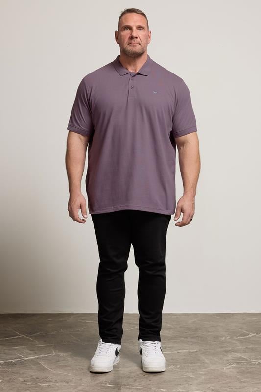 BadRhino Big & Tall 3 PACK Green & Plum Purple Polo Shirts | BadRhino 3
