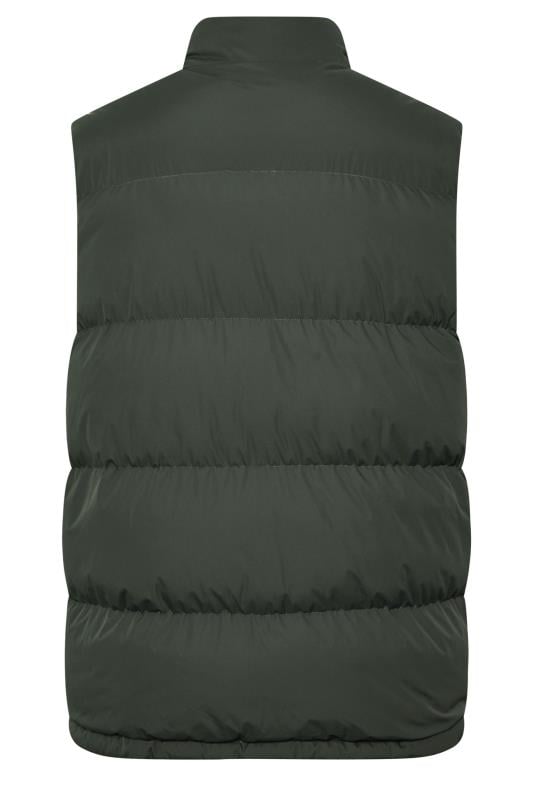 BadRhino Big & Tall Dark Green Zip Through Gilet | BadRhino 4