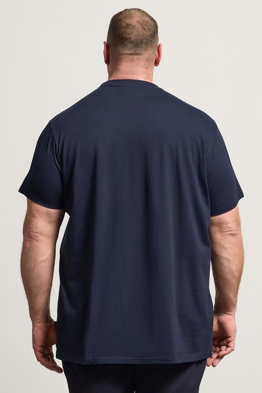 BadRhino Big & Tall Navy Blue Extra Long England Crest T-Shirt | BadRhino 2