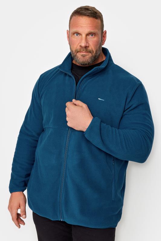 Men's  BadRhino Big & Tall Blue Essential Zip Through Fleece
