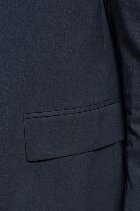 BadRhino Big & Tall Navy Blue Plain Suit Jacket | BadRhino 5