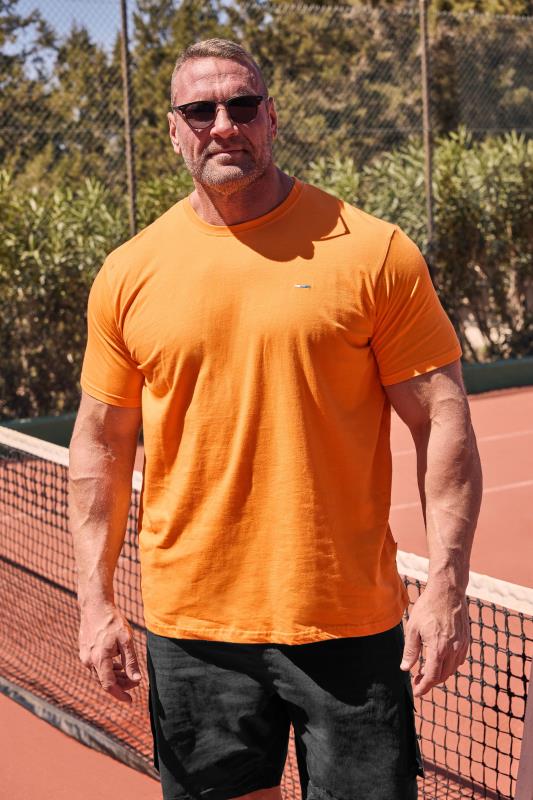 Men's  BadRhino Big & Tall Sun Orange Core T-Shirt