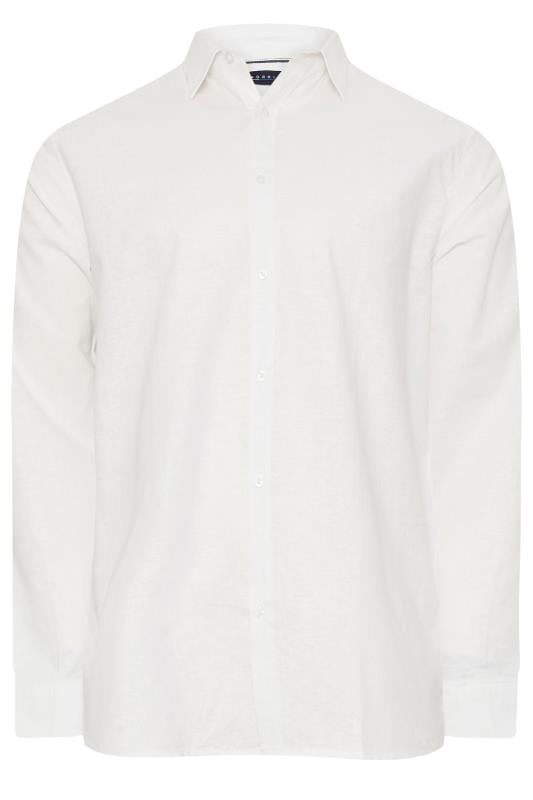 BadRhino White Long Sleeve Linen Shirt | BadRhino 3