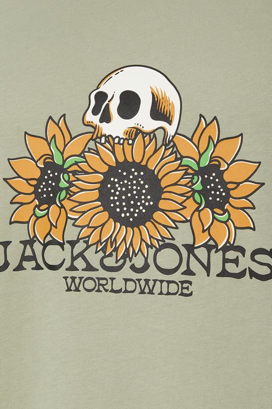 JACK & JONES Big & Tall Seagrass Green Graphic T-Shirt | BadRhino 5