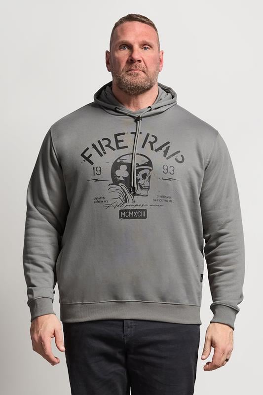 Men's  FIRETRAP Big & Tall Grey Hoodie