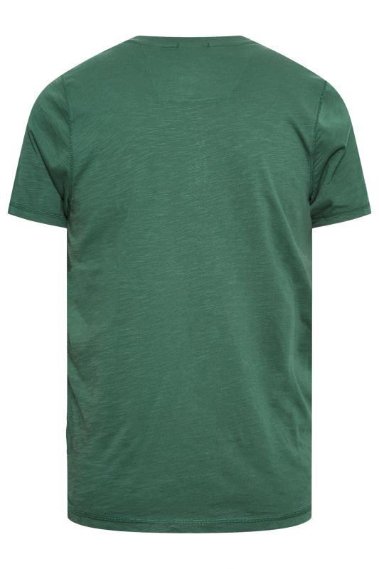 BadRhino Big & Tall Pine Green Slub T-Shirt | BadRhino 4