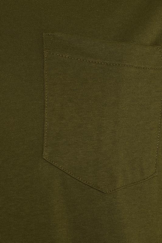 KAM Big & Tall Olive Green Ringer T-Shirt | BadRhino 2