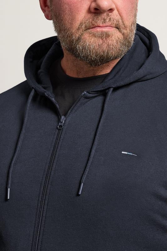 BadRhino Big & Tall 2 PACK Navy Blue Zip Through Hoodies | BadRhino 5