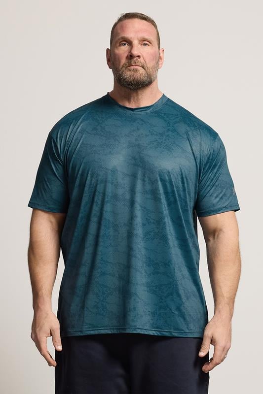  KAM Big & Tall Blue Active T-Shirt