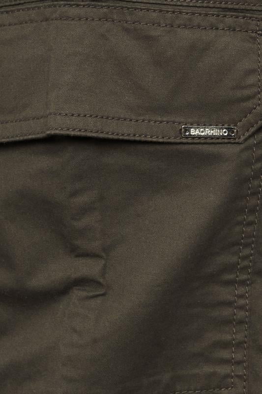 BadRhino Big & Tall Brown Cuffed Cargo Trousers | BadRhino 3